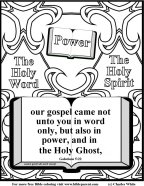 Bible coloring