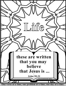 Bible coloring