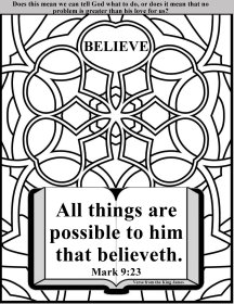 Bible coloring