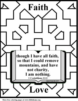 Free Bible (Christian) Coloring pages about Faith, King James Version. Free Bible (Christian) Coloring pages about Faith, King James Version.