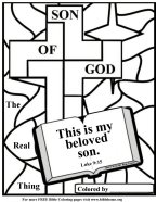 Bible coloring pages about Jesus 2
