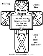 Free scripture coloring page about beauty 