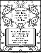 Free Bible coloring page about beauty 13