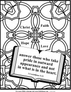 Free scripture coloring page about beauty 15