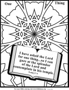 Free Bible coloring page about beauty 6