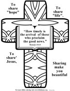 Free Bible coloring page about beauty 7