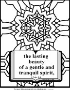 Free Bible coloring page about beauty 8