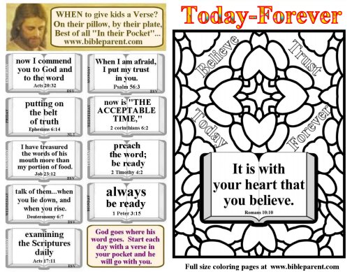 Bulletin Insert with bible verses