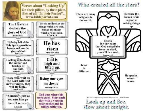 Bulletin Insert with Bible verses