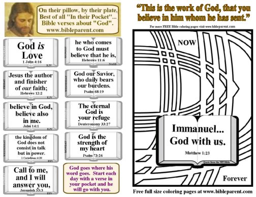 Bulletin Insert with verses about God