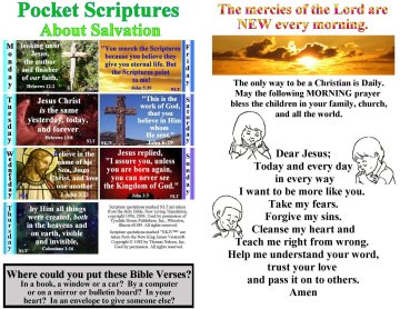 Bulletin Insert with verses about Easter