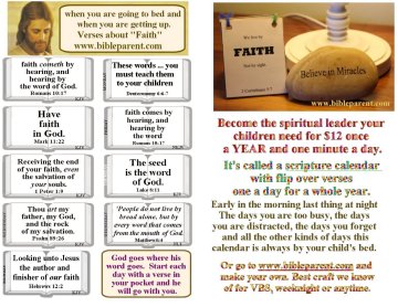 Bible verses about Parenting