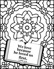 Free Bible Coloring Page about Love