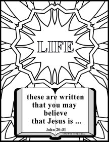 Bible coloring page about God 3