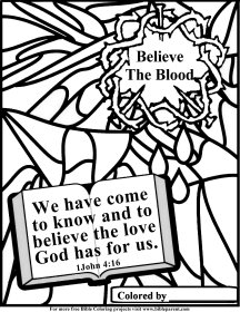 Free Bible coloring page about God 11