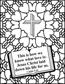 free Scripture coloring page
