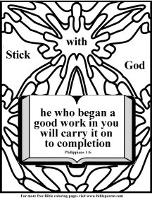 Bible coloring page about  God 16