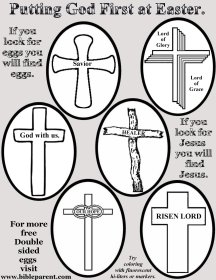 Free Bible coloring page about Easter