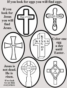Free Bible coloring page about Easter 16