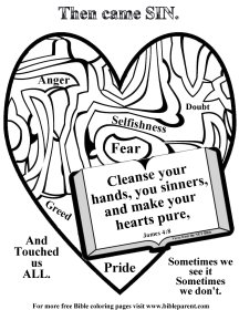 Bible coloring pages about God