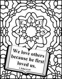 Bible coloring page about God 6