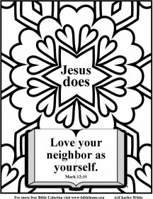 It's just a picture of Handy Love Thy Neighbor Coloring Pages This is an image of Handy Love Thy Neighbor Coloring Pages