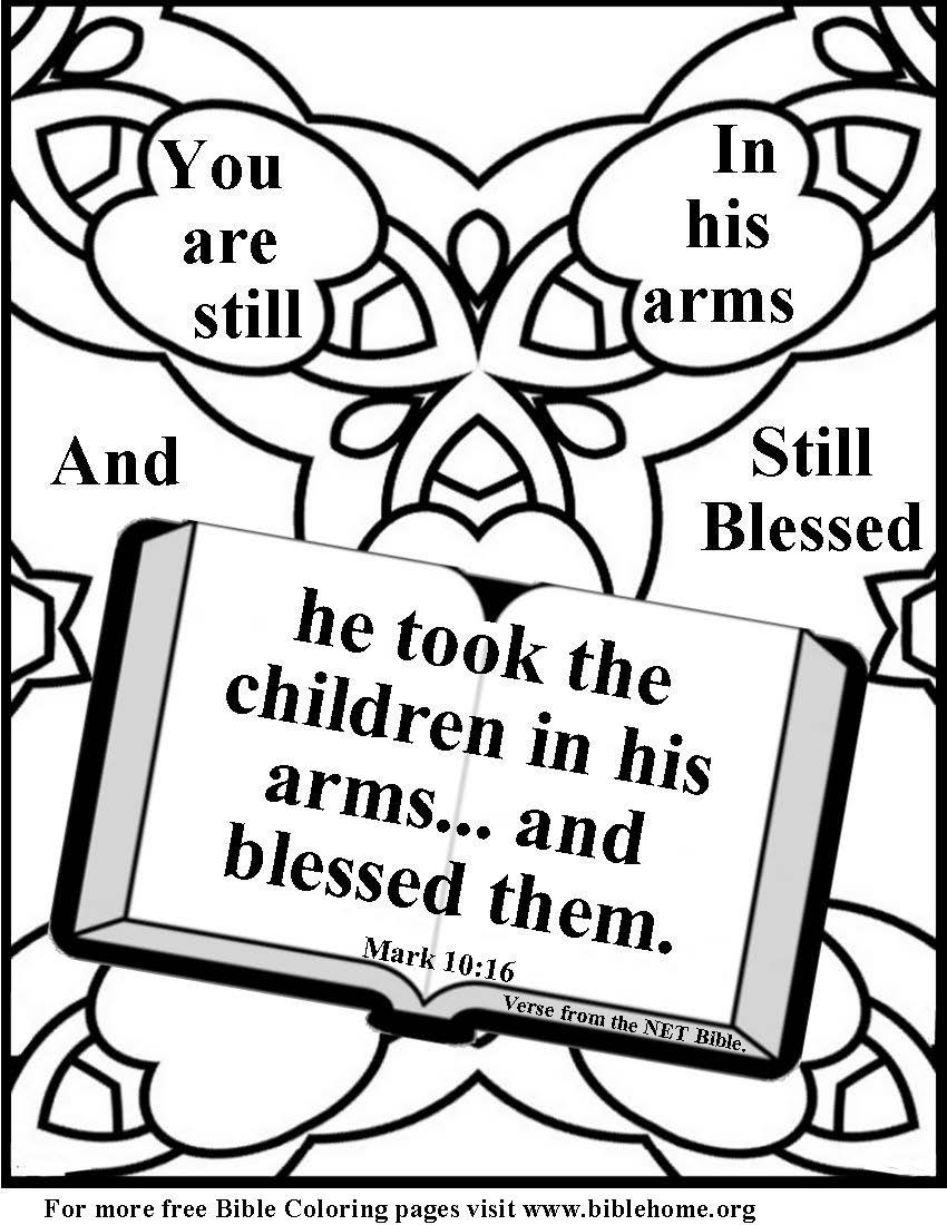 Bible Coloring for children of divorce