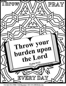 Bible Coloring for children of divorce