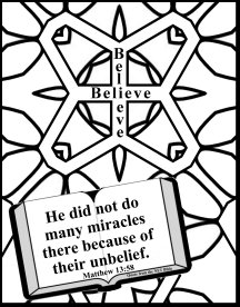 Printable Bible Coloring pages faith