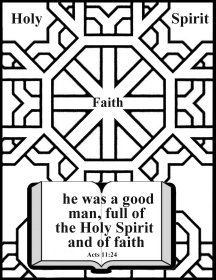Scripture coloring about faith