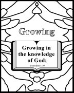 Free Bible Coloring Page growth 8