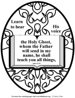 Free Bible Coloring Holy Spirit 3