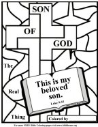 Bible coloring pages about Jesus 2