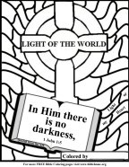 Free Scripture coloring about Jesus