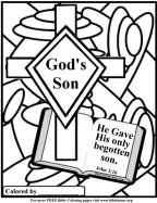 Bible coloring page about Jesus