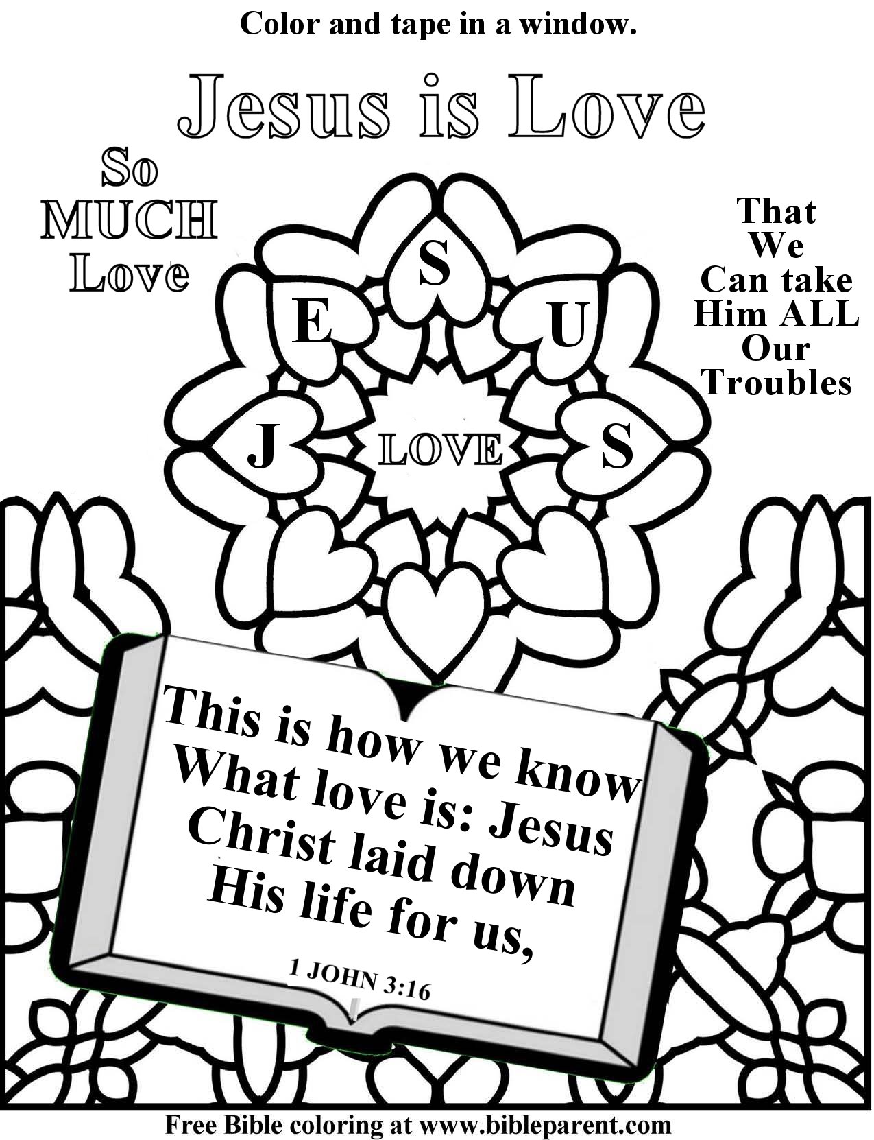 Free Bible Coloring pages salvation