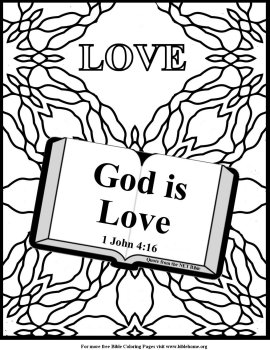 Free Scripture Coloring Pages about Love