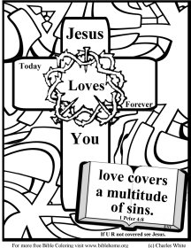 Free Scripture Coloring about Love