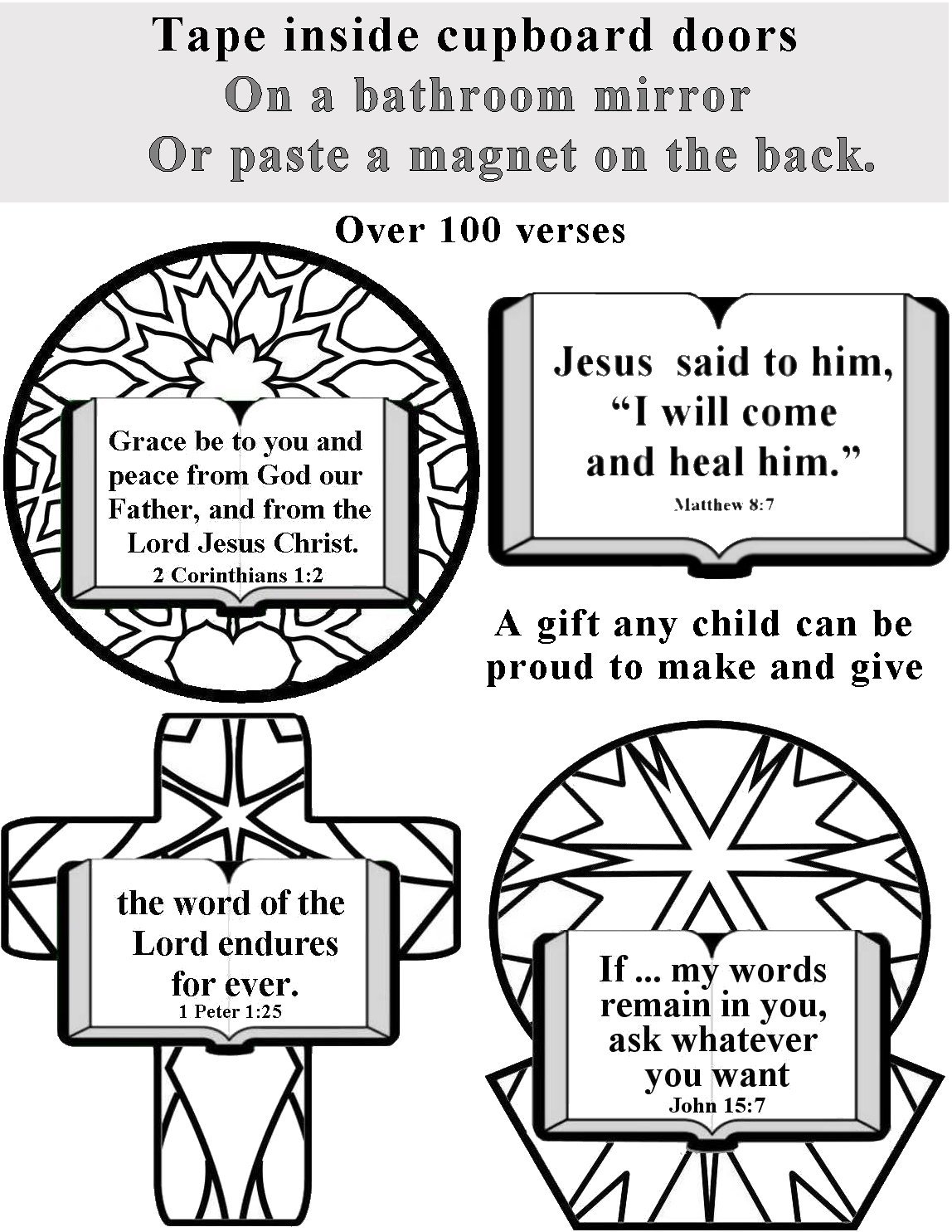Bible coloring crafts