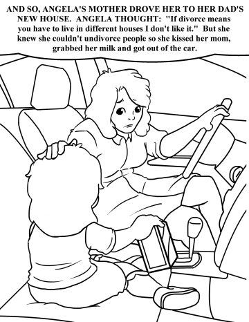 coloring for girl children of divorce