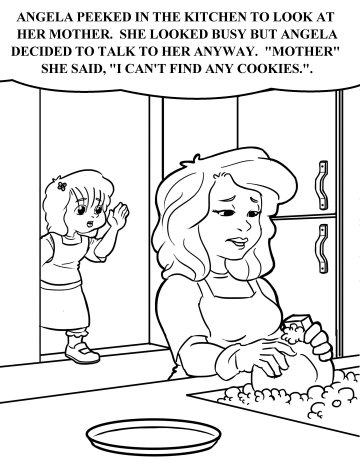 Coloring pages for children of divorce girls