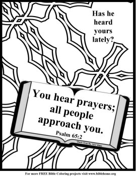 Free Bible Coloring pages prayer