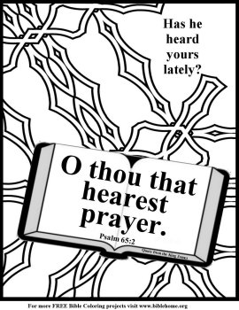 free bible coloring prayer