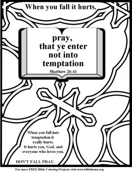 free bible coloring page about prayer