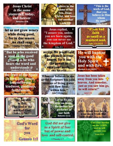 Church Bulletin- God's Promises