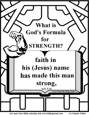 free bible coloring about god's salvation