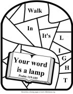 Free Bible Coloring about scripture