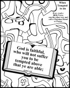 Free Bible coloring page about sin 9