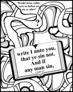 Free Bible Coloring pages sin