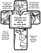 Free Bible coloring page about sin 14